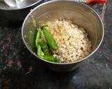 A picture of step 2 of Bedmi puri and aalo tamater masala wale.
