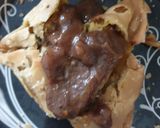 A picture of step 1 of Samosa Chaat.