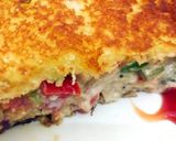 A picture of step 6 of Hung curd mix veg cheezy sandwich.