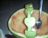 A picture of step 3 of Melon fruits basket.