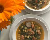 Foto del paso 13 de la receta: Potaje de garbanzos con embutido valenciano, cebolla y espinacas