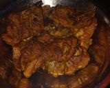 A picture of step 7 of Hong Kong Chicken with light and dark Soy Sauce.