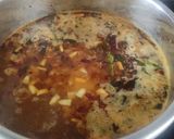 A picture of step 5 of Paruppuarisi saatham.