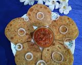 A picture of step 6 of Sattu Paratha.