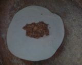 A picture of step 10 of North indian  gujiya in bengali style.