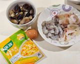 海鮮南瓜玉米濃湯的食譜步驟1照片