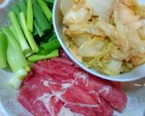 金沙泡菜炒肉片的食譜步驟1照片