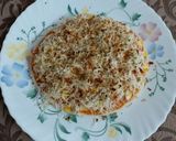 A picture of step 8 of Cheesy Mexican Veg Pizza.