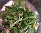 A picture of step 1 of Mint ginger sauce.