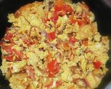 Téli tojásos lecsó recept fázis 4 fotója