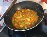 Friss zöldséges Currys hús, rizzsel recept fázis 4 fotója