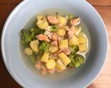 Foto langkah ke 12 dari resep Makanan AnakSup Salmon Brokoli Putren.