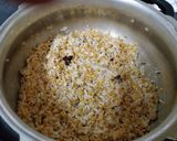 A picture of step 2 of Toor Dal khichdi.