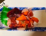 A picture of step 2 of Sashimi Fish Salad.
