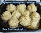Zabpelyhes töltött gomba, sütőben sütve recept fázis 4 fotója