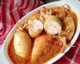 Foto langkah ke 5 dari resep Gulai Cumi Isi Tahu.