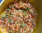A picture of step 2 of Mix veg bread canapé.