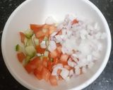 A picture of step 1 of Zero Oil Roasted Papad With Toppings --- An Appetizer For Parties & Sunday Fun & Frolic Evenings.