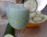 A picture of step 3 of Cucumber and melon.