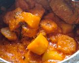 A picture of step 6 of Lotus stem gravy😋😋💐.