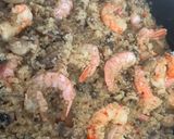A picture of step 3 of Quinoa “Risotto” Mushrooms and Prawn.