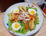 Foto langkah ke 4 dari resep Salad Sayur Ayam Panggang.