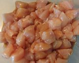 A picture of step 1 of Pinoy Sweet and Sour Chicken.