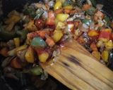 A picture of step 2 of Chinese fried rice.