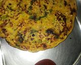 A picture of step 7 of Besan ka chilla.