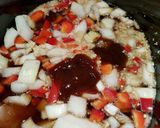 A picture of step 5 of Sweet n Spicy pulled chicken.