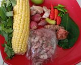 Foto langkah ke 1 dari resep Tumis cumi asin dan jagung manis.