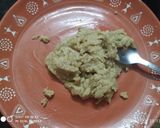 A picture of step 2 of Cashew burfi.