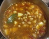 A picture of step 5 of Beans with Fresh Tomato and Herbs.