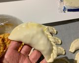 A picture of step 4 of Corn and Cheese Baked Empanadas.