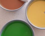 A picture of step 3 of Flavoured Rolled Crepes with Toasted Coconut Filling.