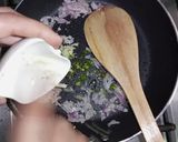 A picture of step 1 of Spinach Omelette 💚🥬🍕.