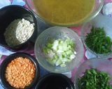 A picture of step 1 of Lentil_soup With#Chiken_grill_bite_in_Puff #spoon..