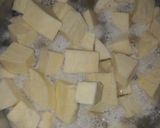 A picture of step 3 of *my first recipe contest* yam balls da kunun aya.