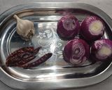 A picture of step 1 of Khada Masala Gosht.