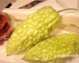 A picture of step 1 of Chilled Bitter Melon Salad with Pickled Plums.