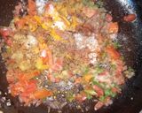 A picture of step 2 of Egg Dosa masala roll.