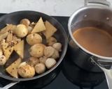 A picture of step 2 of Hosan Soba with Sweet Brown Soup.