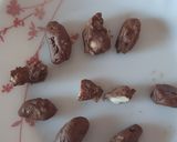A picture of step 3 of Chocolate coated nuts.