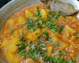 A picture of step 5 of Papaya Daal Masala.