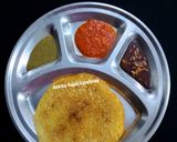 A picture of step 4 of Moongdal Chilla.