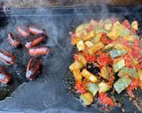 Une image de l'étape 16 de Minis chorizos grillés aux tomates et courgette ronde.