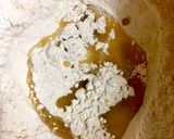 A picture of step 2 of Kachori #deepfriedsnack.