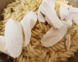 A picture of step 1 of My Nice Light Mozzarella pasta &sprinkled Parmesan Cheese grated.