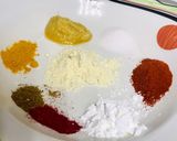 A picture of step 1 of Fried king fish.
