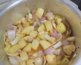 A picture of step 3 of Kathyawadi Dungri Bateta Nu Shaak (Potato Onion Curry) !!.